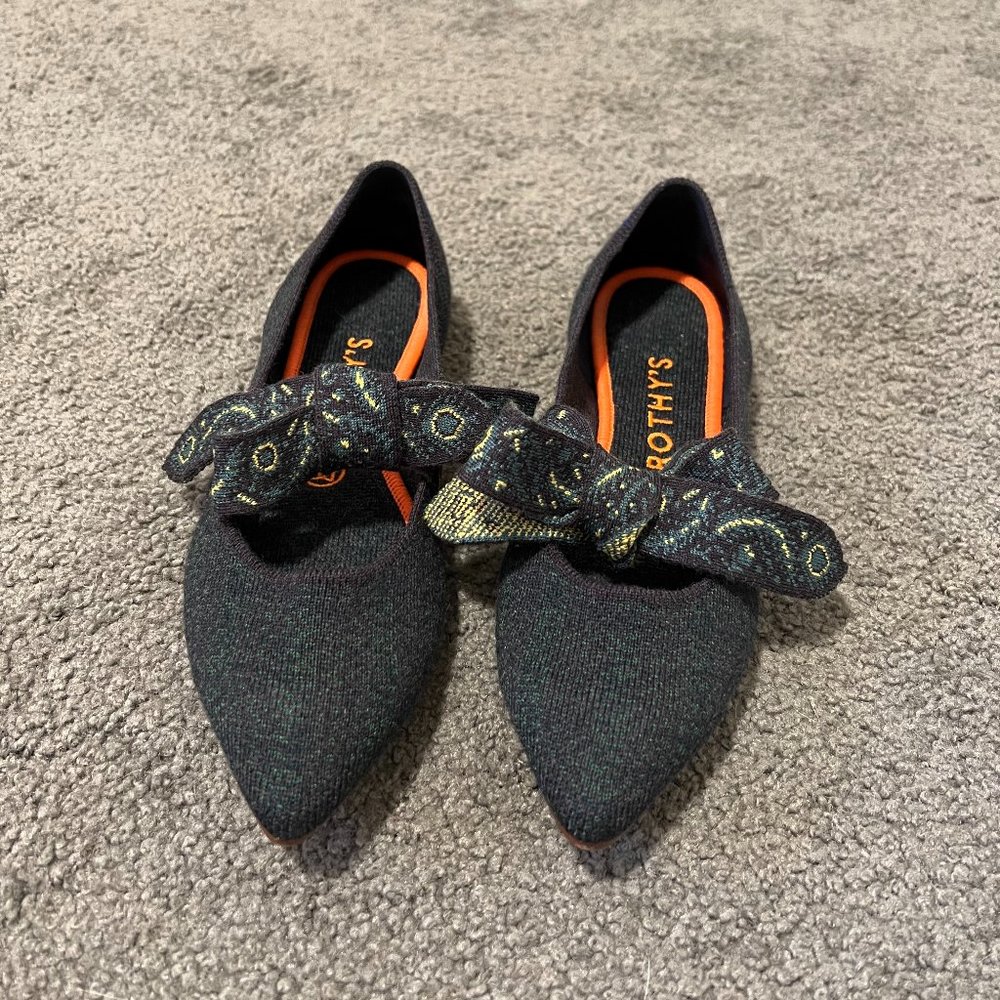 Rothy's Merino Wool Point Mary Janes Size 7.5